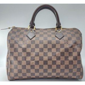 Louis Vuitton Speedy 30 Damier Ebene Canvas Tote in Mint Condition